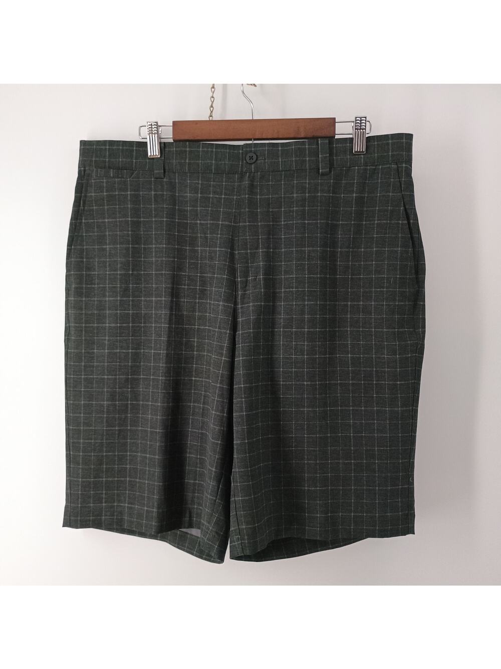 Nike Golf Tour Performance Dri-FIT Woven Short Mens 36 Grey/blue Plaid